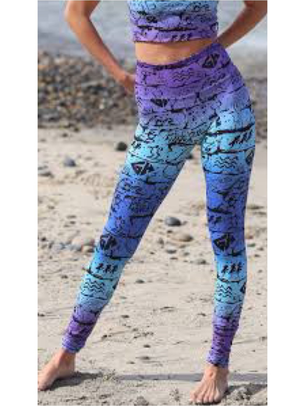 EAGLE WERKSHOP X Hawaii Gecko surf leggings size large ombre